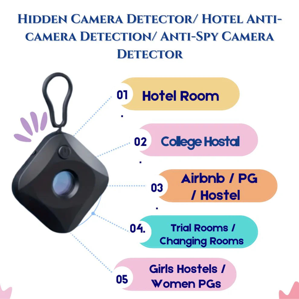 Hotel Anti Spy Hidden Camera Detector With Keychain